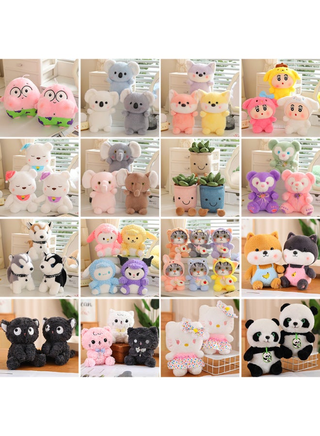 Eight-inch Grab Doll Plush Toy Love Bear Cute Seven Dolls Doll Manufacturers Gift Toys Wholesale-Specifications:Bow Kt Cat-Color:8inch - Image 2